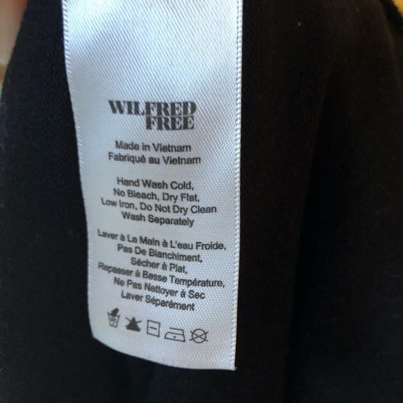 Aritzia Wilfred Free Kass Black Ruched Mini Skirt - Picture 3 of 5